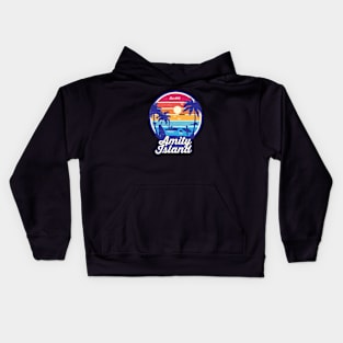 island amity shark Kids Hoodie